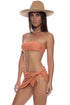 Luli Fama Luli Chic Ruffle Sarong Mini Skirt